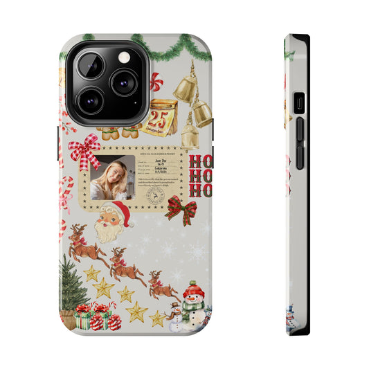 Personalized Santa Sleigh Rider Phone Case