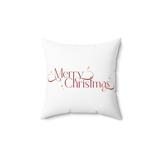 Merry Christmas Square Pillow