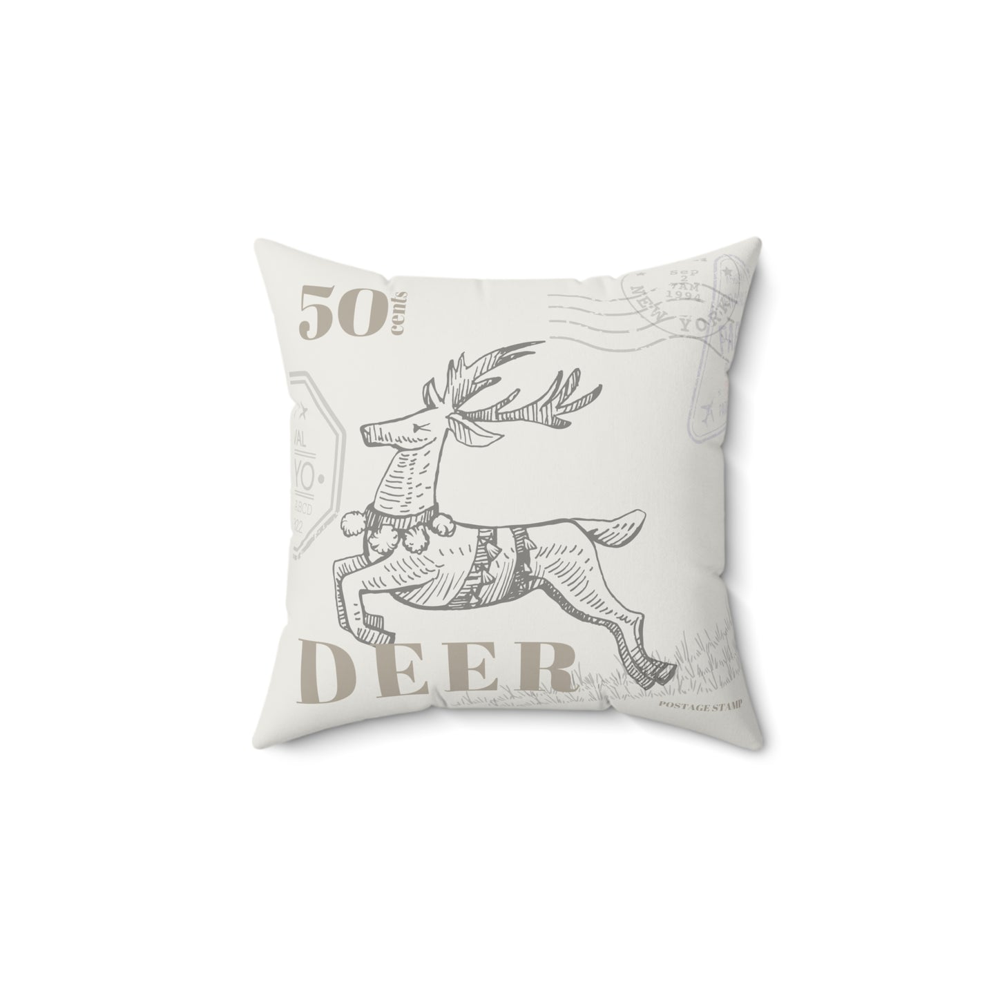 Deer Square Pillow