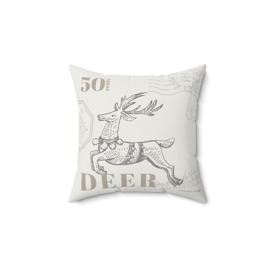 Deer Square Pillow